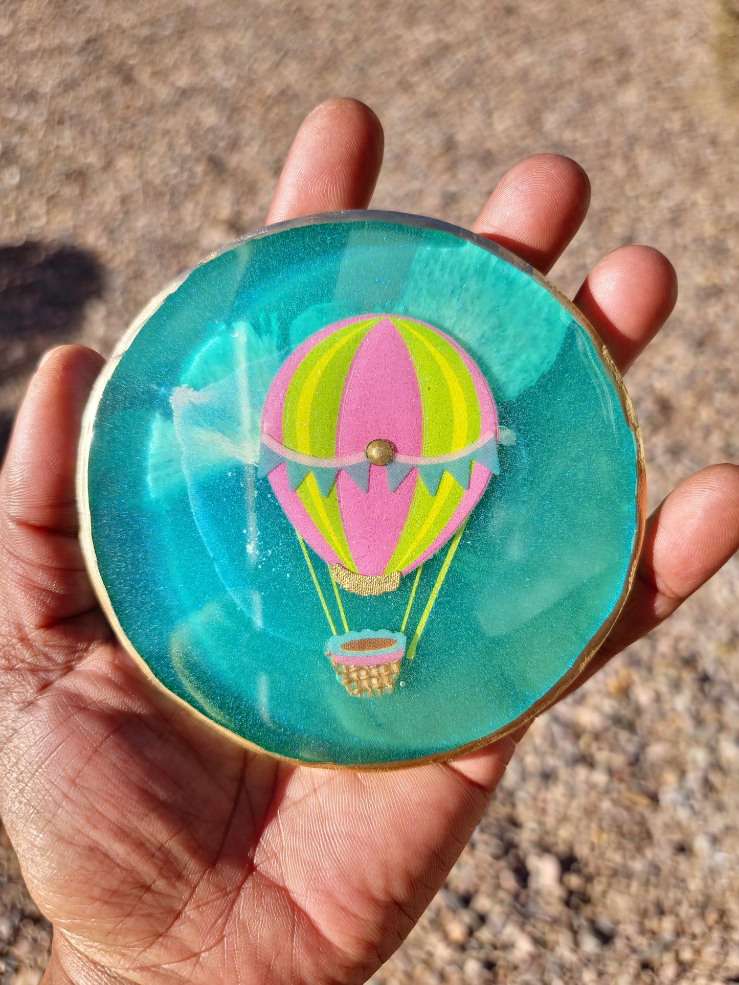 Hot air balloon coasters