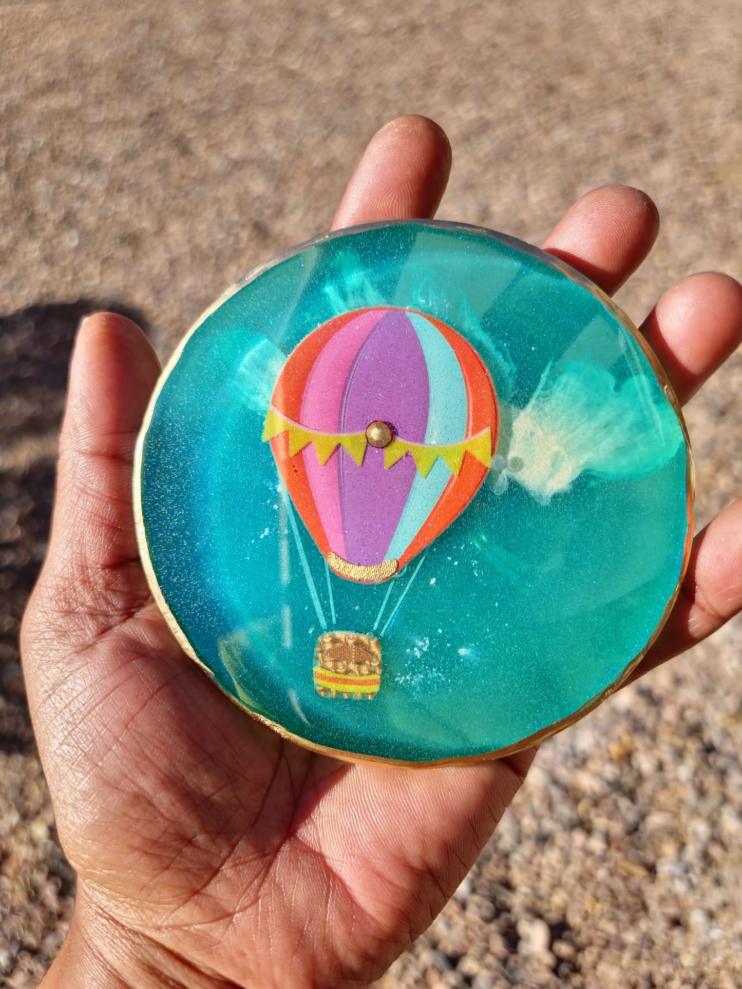 Hot air balloon coasters