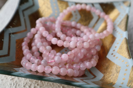 6mm Rose Quartz Bracelet