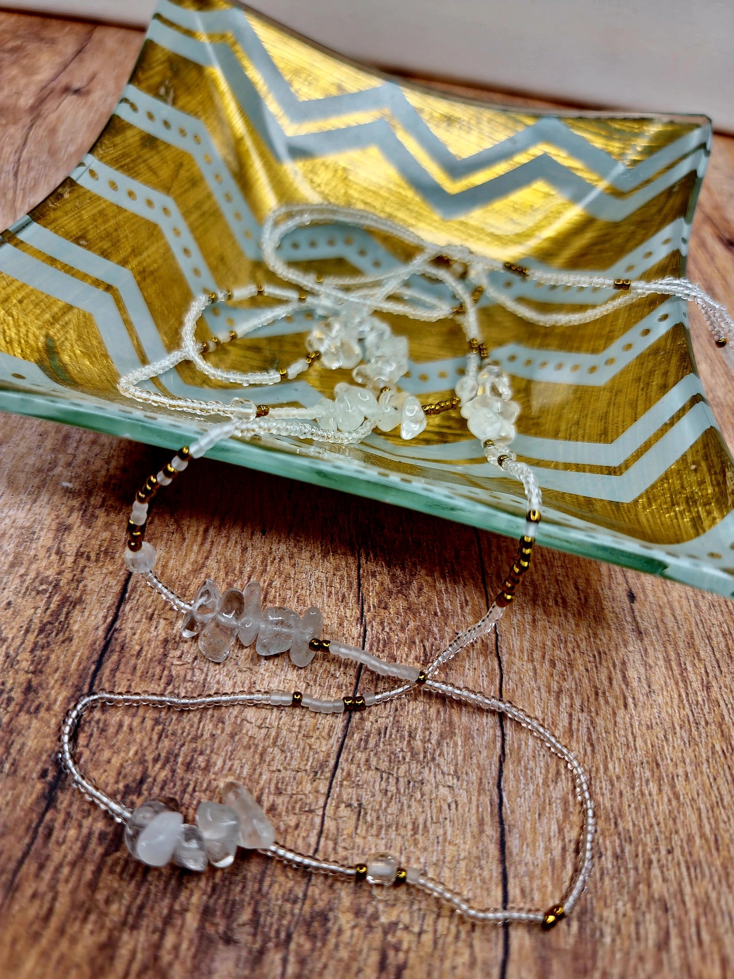 Clear Quartz Tie-on ₩aistbeads
